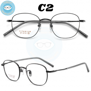 Gọng kính kim loại mã 6113